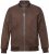 JP1880 Jacket Buffed Nubuck Lamb Leather Brown - Μπουφάν - Aνδρικά μπουφαν μεγάλα μεγέθη