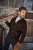 JP1880 Leather Jacket Goat Suede Shirt Collar Dark Brown - Μπουφάν - Aνδρικά μπουφαν μεγάλα μεγέθη