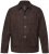 JP1880 Leather Jacket Goat Suede Shirt Collar Dark Brown - Μπουφάν - Aνδρικά μπουφαν μεγάλα μεγέθη