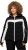 Ulla Popken HYPRAR Chevron Stripe Triple Function Quilted Fully Lined Ski Jacket Black - Μπουφάν - 
