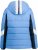Ulla Popken HYPRAR Chevron Stripe Triple Function Quilted Fully Lined Ski Jacket Pastel Petrol - Μπουφάν - 