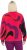Ulla Popken Abstract Print Zip Fleece Jacket Pink Berry - Μπουφάν - 