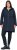 Ulla Popken Hooded with Zippered Pockets and Zippered Side Slits Jacket Navy - Μπουφάν - 