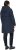 Ulla Popken Hooded with Zippered Pockets and Zippered Side Slits Jacket Navy - Μπουφάν - 