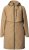 Ulla Popken Hooded with Zippered Pockets and Zippered Side Slits Jacket Mocha - Μπουφάν - 