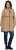 Ulla Popken Hooded with Zippered Pockets and Zippered Side Slits Jacket Mocha - Μπουφάν - 