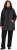 Ulla Popken HYPRAR Mixed Texture Water-Repellent Jacket Black - Μπουφάν - 