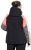 Ulla Popken HYPRAR Patchwork Sleeve Performance Jacket Black - Μπουφάν - 