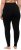 Ulla Popken Basic Stretch Knit Ankle Length Leggings Black - Τζιν & Παντελόνια για Γυναίκες σε Μεγάλες Μεγέθη – Plus Size - 