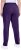 Ulla Popken Basic Drawstring Elastic Waist Cotton Blend Joggers Deep Violet - Τζιν & Παντελόνια για Γυναίκες σε Μεγάλες Μεγέθη – Plus Size - 