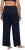 Ulla Popken Wide Leg Smocked Waist Knit Pants Night Blue - Τζιν & Παντελόνια για Γυναίκες σε Μεγάλες Μεγέθη – Plus Size - 
