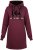 Nora Mikken KADRI Long Hoodie Burgundy - Φούτερ/Φούτερ με κουκούλα - 