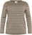 Kaffe Curve Linia Boatneck Pullover Morel Melange with Silver Lurex - Πλεκτά πουλόβερ - 