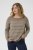 Kaffe Curve Linia Boatneck Pullover Morel Melange with Silver Lurex - Πλεκτά πουλόβερ - 