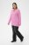 Kaffe Curve Emilia Pullover Pink Power Melange - Πλεκτά πουλόβερ - 