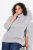 Ulla Popken Basic Long Sleeve Slim Fit Turtleneck Light Grey Melange - φούτερ/Φούτερ με κουκούλα - Ζεστά Φούτερ, Hoodies & Πλεκτά
