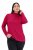 Ulla Popken Basic Long Sleeve Slim Fit Turtleneck Red - φούτερ/Φούτερ με κουκούλα - Ζεστά Φούτερ, Hoodies & Πλεκτά