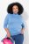 Ulla Popken Basic Long Sleeve Slim Fit Turtleneck Light Cornflower - φούτερ/Φούτερ με κουκούλα - Ζεστά Φούτερ, Hoodies & Πλεκτά