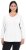 Ulla Popken Back To Basics V-Neck Relaxed Fit Cotton Tee Snow White - Μπλουζάκια - 