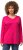 Ulla Popken Back To Basics V-Neck Relaxed Fit Cotton Tee Magenta Pink - Μπλουζάκια - 