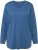 Ulla Popken Back To Basics V-Neck Relaxed Fit Cotton Tee Denim Blue - Μπλουζάκια - 