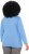 Ulla Popken Back To Basics V-Neck Relaxed Fit Cotton Tee Light Cornflower - Μπλουζάκια - 