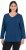 Ulla Popken Back To Basics V-Neck Relaxed Fit Cotton Tee Dark Blue - Μπλουζάκια - 