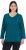 Ulla Popken Back To Basics V-Neck Relaxed Fit Cotton Tee Cerulean - Μπλουζάκια - 