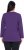 Ulla Popken Back To Basics V-Neck Relaxed Fit Cotton Tee Deep Violet - Μπλουζάκια - 
