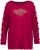 Ulla Popken Rhinestone Accent Statement Cutout Sleeve Stretch Knit Top Wine Red - Τυπωμένα T-shirts για γυναίκες - 