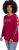 Ulla Popken Rhinestone Accent Statement Cutout Sleeve Stretch Knit Top Wine Red - Τυπωμένα T-shirts για γυναίκες - 