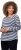 Ulla Popken Striped A-Line Long Sleeve Tee Navy Blue - Τυπωμένα T-shirts για γυναίκες - 