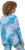 Ulla Popken Marble Ski Top with Gaiter Bright Turquoise - Τυπωμένα T-shirts για γυναίκες - 