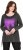 Ulla Popken Tie Hem Long Sleeve Graphic Tee Charcoal Grey Melange - Τυπωμένα T-shirts για γυναίκες - 