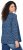 Ulla Popken Geometric Print 3/4 Sleeve Pleated Tee Navy Blue - Τυπωμένα T-shirts για γυναίκες - 