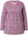 Ulla Popken Geometric Print 3/4 Sleeve Pleated Tee Raspberry - Τυπωμένα T-shirts για γυναίκες - 