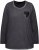 Ulla Popken Cold Dyed Sequined Heart Long Sleeve Tee Asphalt - Τυπωμένα T-shirts για γυναίκες - 