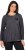 Ulla Popken Cold Dyed Sequined Heart Long Sleeve Tee Asphalt - Τυπωμένα T-shirts για γυναίκες - 