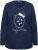 Ulla Popken Metallic Graphic Holiday Tee Navy - Τυπωμένα T-shirts για γυναίκες - 