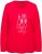 Ulla Popken Metallic Graphic Holiday Tee Salsa Red - Τυπωμένα T-shirts για γυναίκες - 