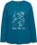 Ulla Popken Metallic Graphic Holiday Tee Teal - Τυπωμένα T-shirts για γυναίκες - 