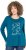 Ulla Popken Metallic Graphic Holiday Tee Teal - Τυπωμένα T-shirts για γυναίκες - 
