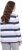 Ulla Popken Striped Knotted Hem Long Sleeve Tee Lavender - Τυπωμένα T-shirts για γυναίκες - 