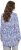 Ulla Popken Allover Printed Pleated Long Sleeve Tee Dark Blue - Τυπωμένα T-shirts για γυναίκες - 