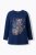 Ulla Popken Inverted Seam Long Sleeve Graphic Tee Ink Blue - Μπλουζάκια - 