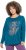 Ulla Popken Inverted Seam Long Sleeve Graphic Tee Teal - Τυπωμένα T-shirts για γυναίκες - 