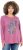 Ulla Popken Inverted Seam Long Sleeve Graphic Tee Dark Rose - Τυπωμένα T-shirts για γυναίκες - 