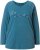 Ulla Popken Dream Rhinestone Lettering Long Sleeve Tee Teal - Τυπωμένα T-shirts για γυναίκες - 
