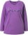 Ulla Popken Dream Rhinestone Lettering Long Sleeve Tee Light Plum - Τυπωμένα T-shirts για γυναίκες - 