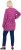 Ulla Popken Pleated Long Sleeve Floral Knit Tunic Summer Berry - Τυπωμένα T-shirts για γυναίκες - 